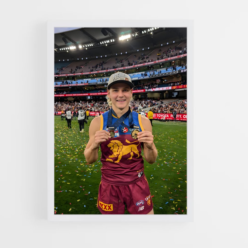 Poster Émotion au Stade – affiche Football australien (vue 3)